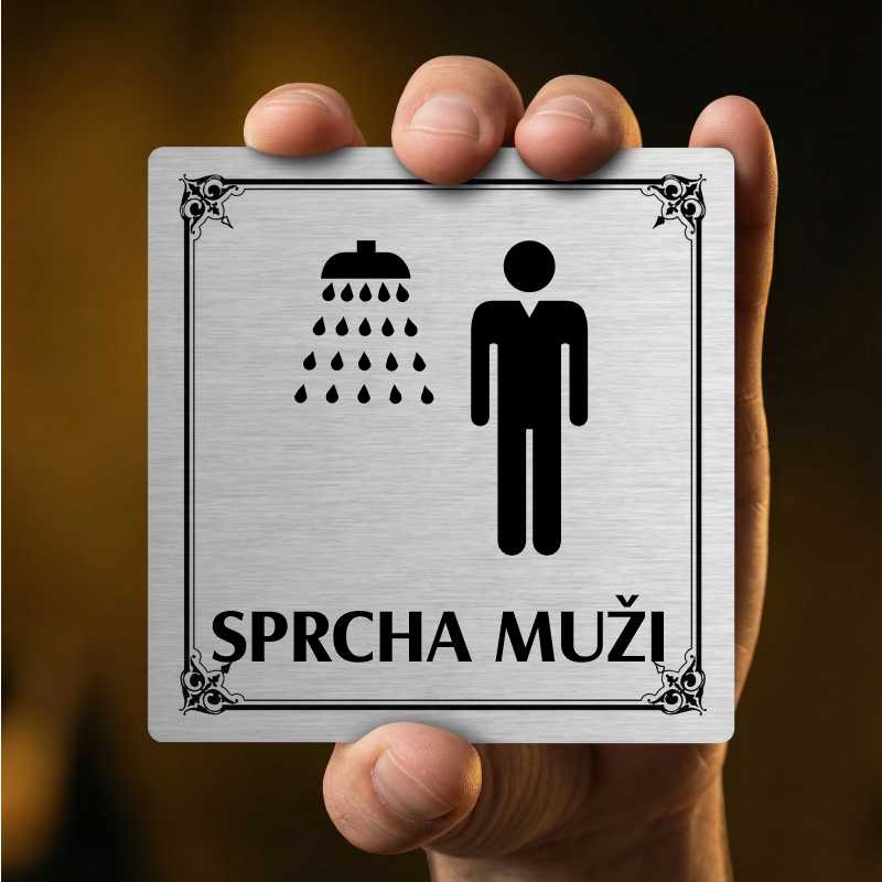 Sprcha muži, 148x148mm, pergamen, Texas